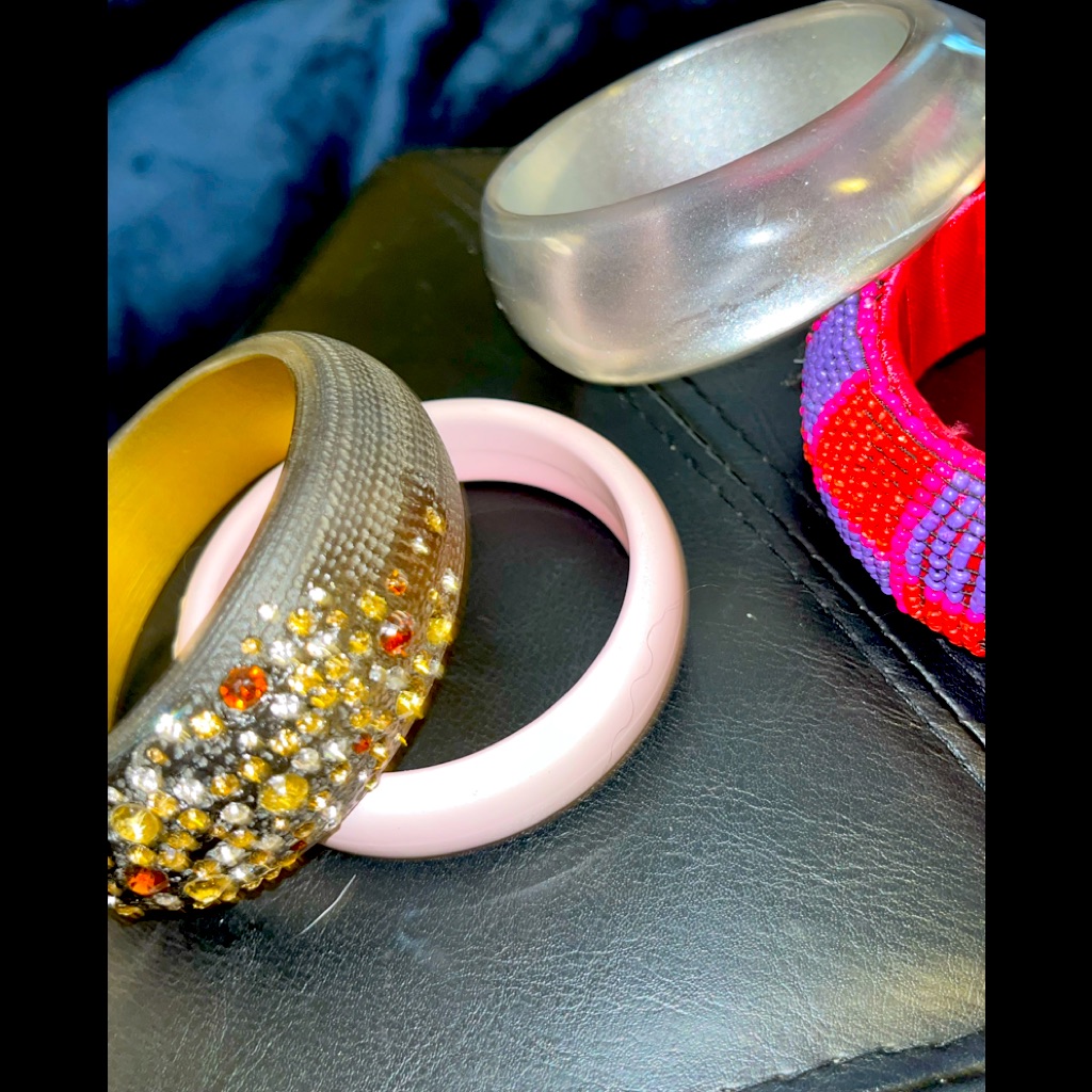 5 Retro Style Bangle Bracelets